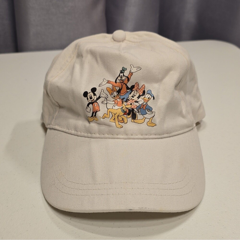 Disney Minnie Mouse White Child Adjustable Baseball Cap hat - Mickey & Friends